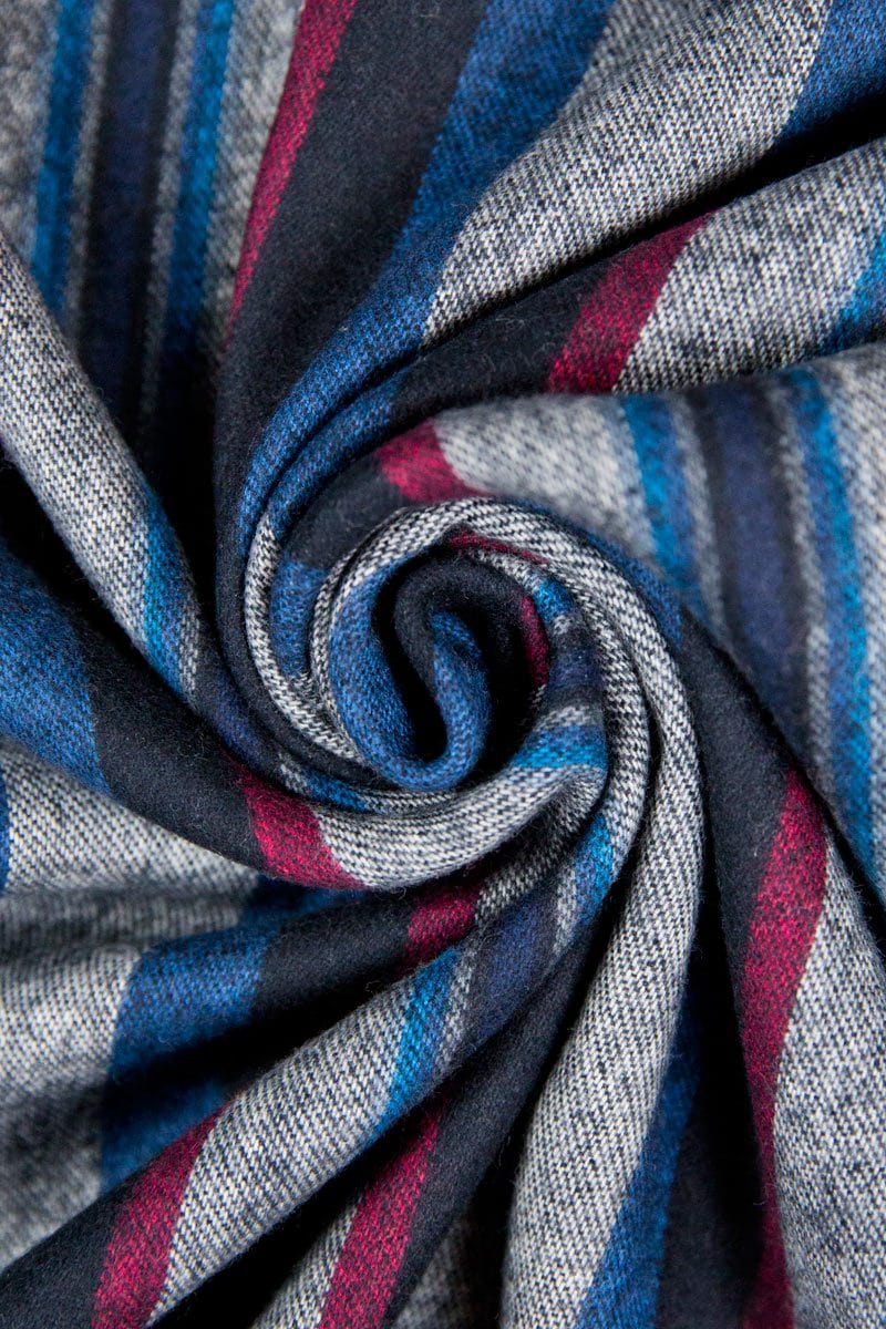 Robert Kaufman Taos Striped Flannel in Pimento - Image 3