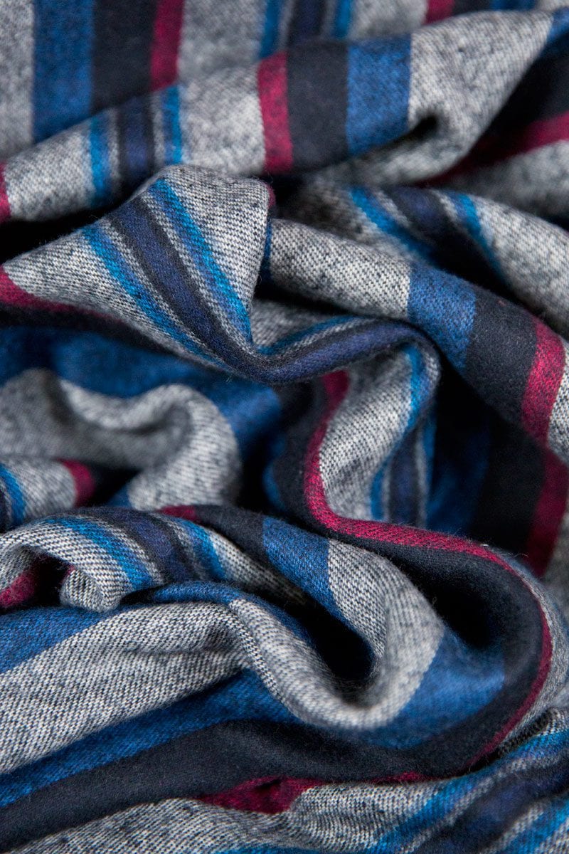 Robert Kaufman Taos Striped Flannel in Pimento - Image 4