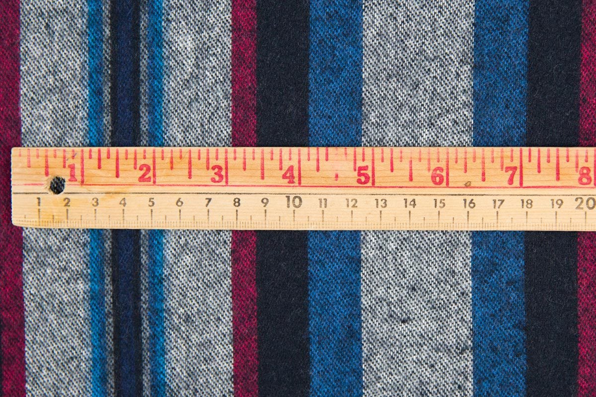 Robert Kaufman Taos Striped Flannel in Pimento - Image 5