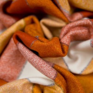 Alternative view of Robert Kaufman Mammoth Flannel in Rust and Pumpkin
