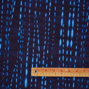 Alternative view of Striped Cotton Sheeting in Navy