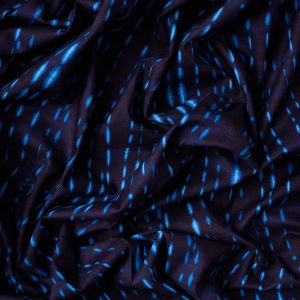 Striped Cotton Sheeting in Navy - Image 4