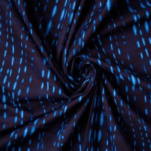 Striped Cotton Sheeting in Navy - Image 5