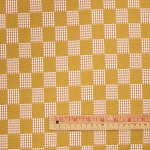 Checkmate Checkers Cotton in Olive - Image 2