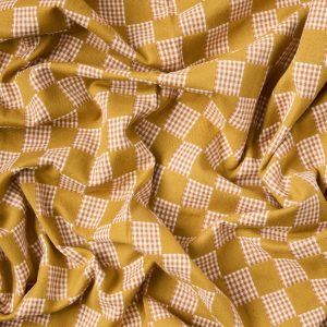 Checkmate Checkers Cotton in Olive - Image 4