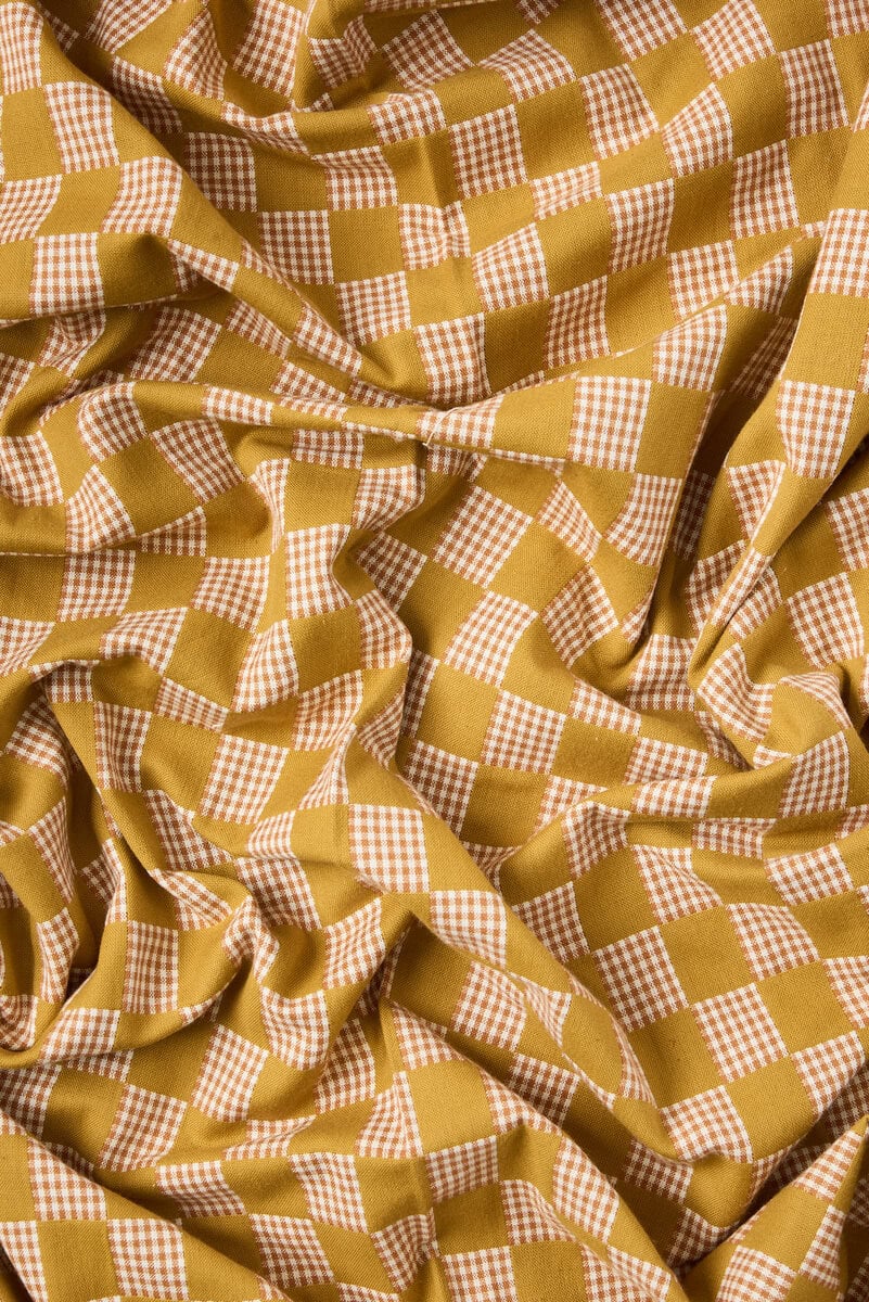 Checkmate Checkers Cotton in Olive - Image 4