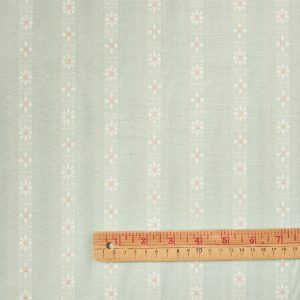 Daisies Cotton in Mint Julep - Image 2