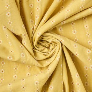 Daisies Cotton in Sulfur - Image 5
