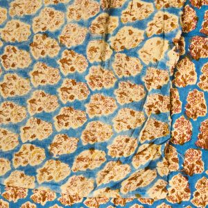 Block Print Indian Cotton in Dilly - Image 3