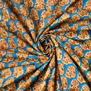 Block Print Indian Cotton in Dilly - Image 5