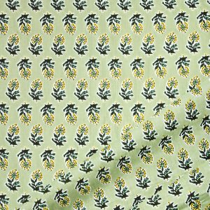 Block Print Indian Cotton in Orla Sweet