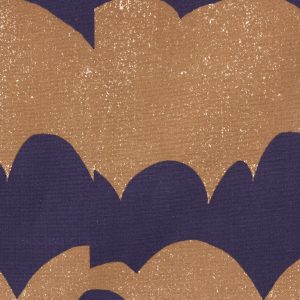 Echino Cotton Canvas in Navy Wave - Image 3
