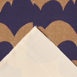 Echino Cotton Canvas in Navy Wave - Image 2