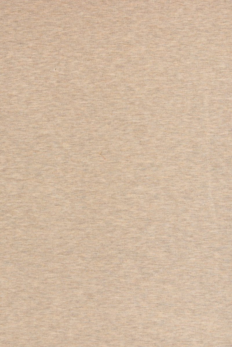Designer Wool/Cotton Fleece Knit in Oatmeal - Image 2