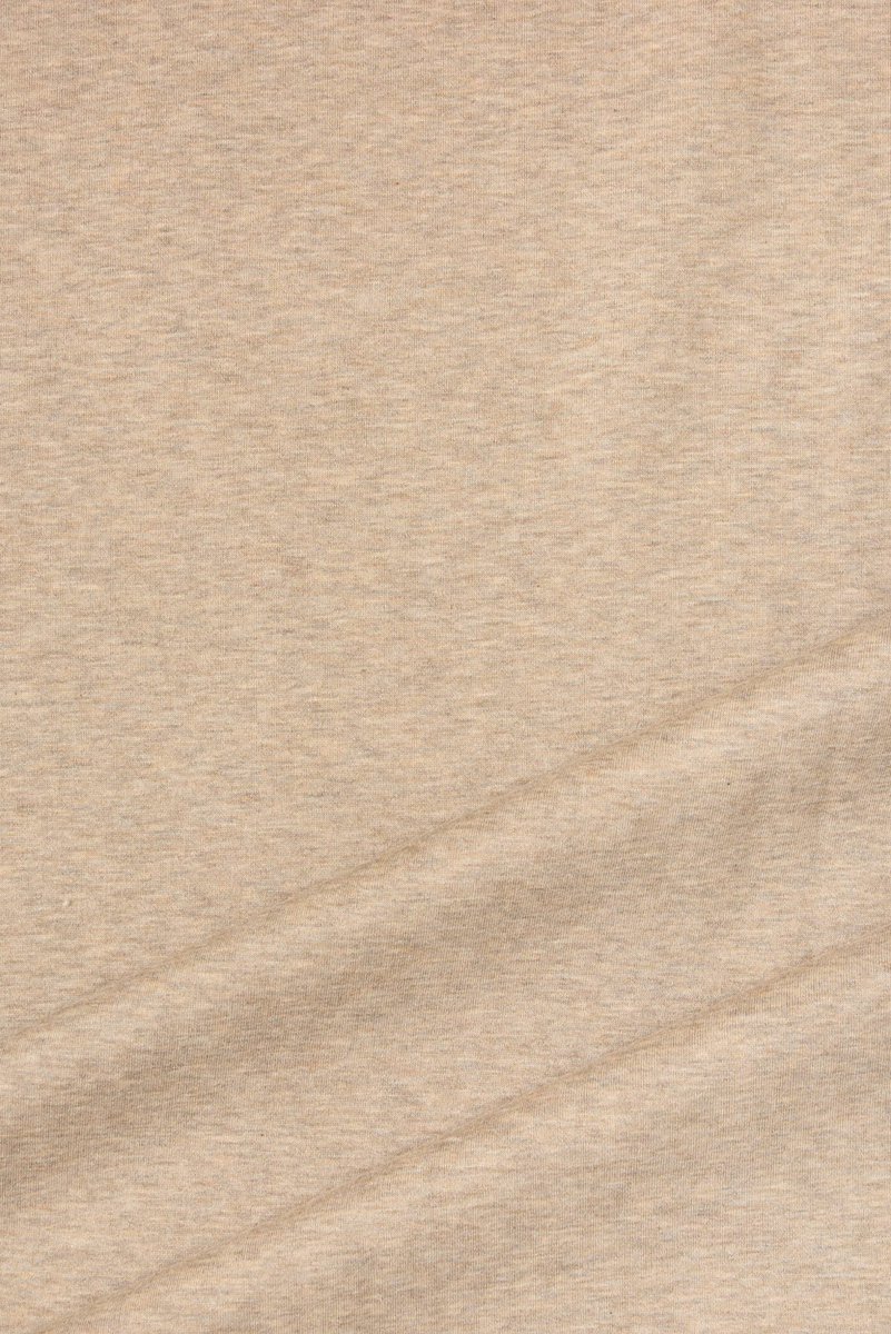 Designer Wool/Cotton Fleece Knit in Oatmeal