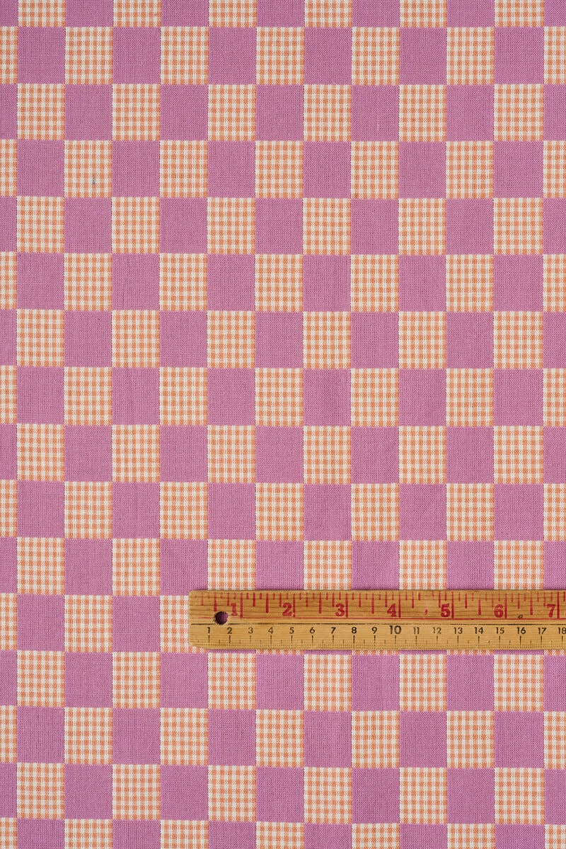 Checkmate Checkers Cotton in Amethyst - Image 2