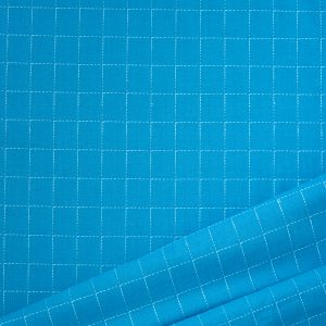 Intervals - Large Check Cotton in Denim