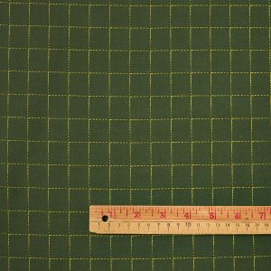Intervals - Large Check Cotton in Green - Image 2