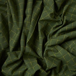 Intervals - Large Check Cotton in Green - Image 4