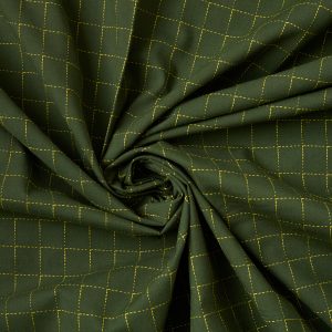 Intervals - Large Check Cotton in Green - Image 5