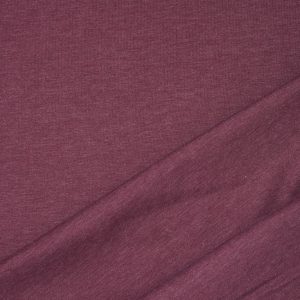 Fleece Lined Sweatshirt Knit in Heathered Plum