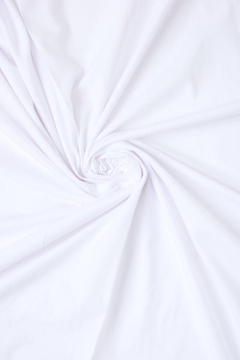 Jersey Knit in White - Image 5