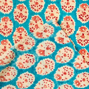 Block Print Indian Cotton in Jolie - Image 3