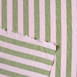 Organic Cotton/Linen Stripe in Cecily - Image 3