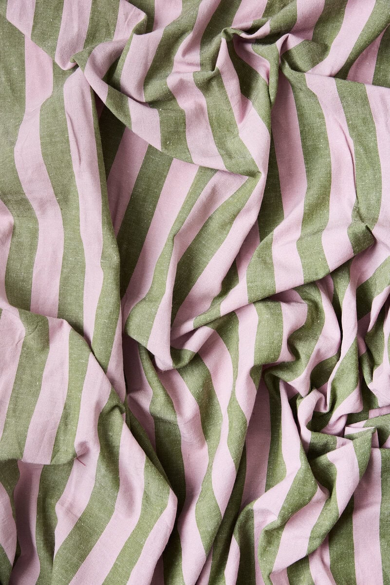 Organic Cotton/Linen Stripe in Cecily - Image 4
