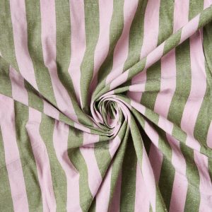 Organic Cotton/Linen Stripe in Cecily - Image 5
