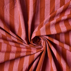 Organic Cotton/Linen Stripe in Pink Blush - Image 6