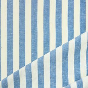 Organic Cotton/Linen Stripe in Amafli