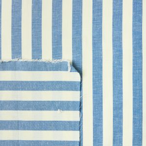 Organic Cotton/Linen Stripe in Amafli - Image 3