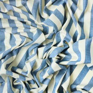 Organic Cotton/Linen Stripe in Amafli - Image 4