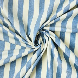 Organic Cotton/Linen Stripe in Amafli - Image 5