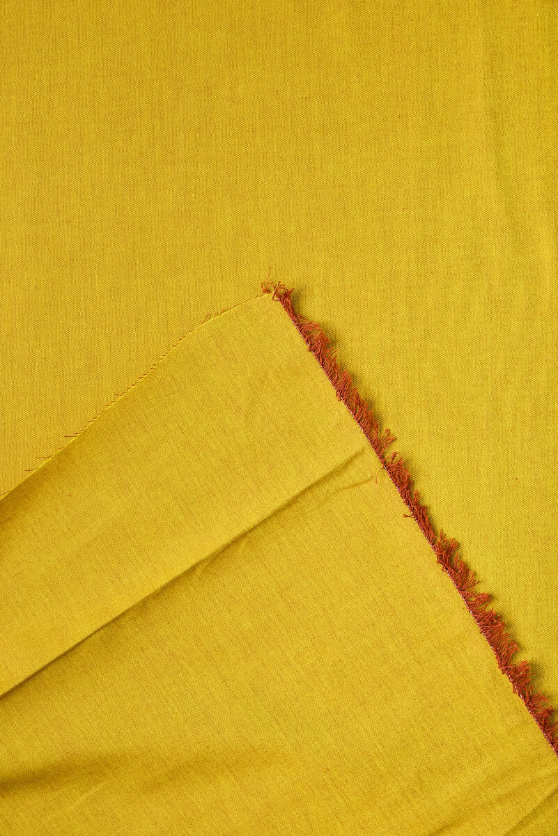 Artisan Yarn-Dyed Cotton in Yellow/Copper - Image 3