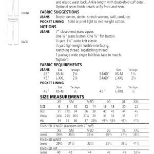 The Sewing Workshop Getaway Jeans Pattern - Image 6