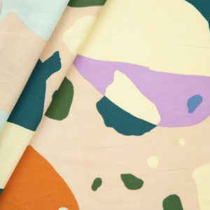 Telio Picasso Poplin in Cream Multi
