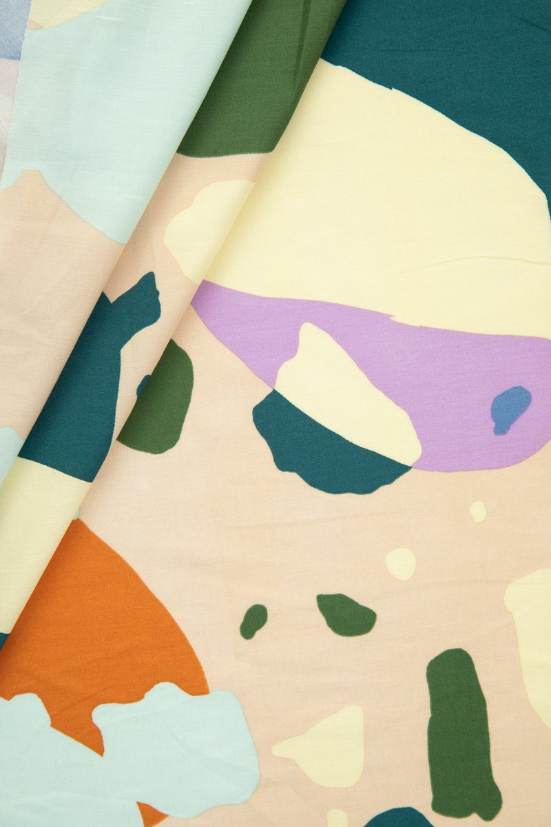 Telio Picasso Poplin in Cream Multi