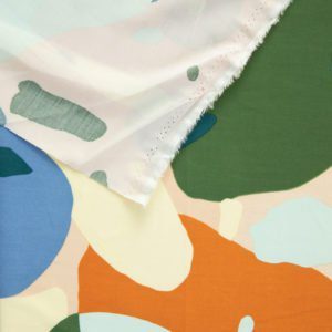 Telio Picasso Poplin in Cream Multi