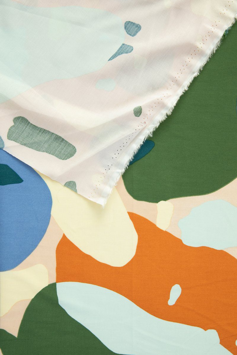 Telio Picasso Poplin in Cream Multi