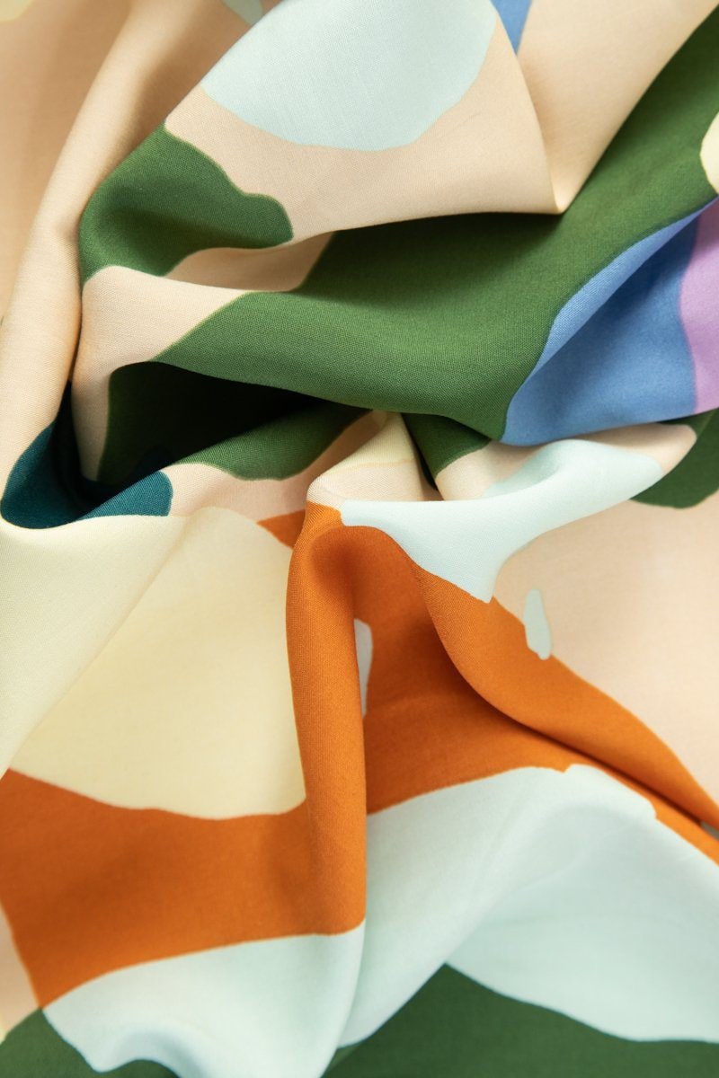Telio Picasso Poplin in Cream Multi