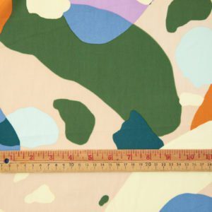 Telio Picasso Poplin in Cream Multi