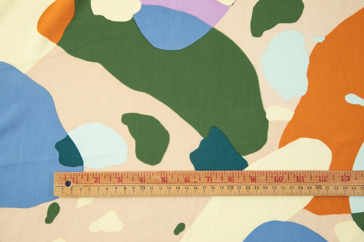 Telio Picasso Poplin in Cream Multi