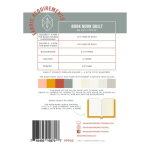 Pen + Paper Patterns - Book Nook Quilt Pattern - Image 2