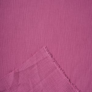 Solid Double Gauze in Magenta - Image 3