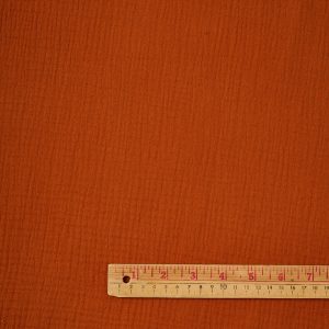 Solid Double Gauze in Rust - Image 2