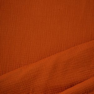 Solid Double Gauze in Rust