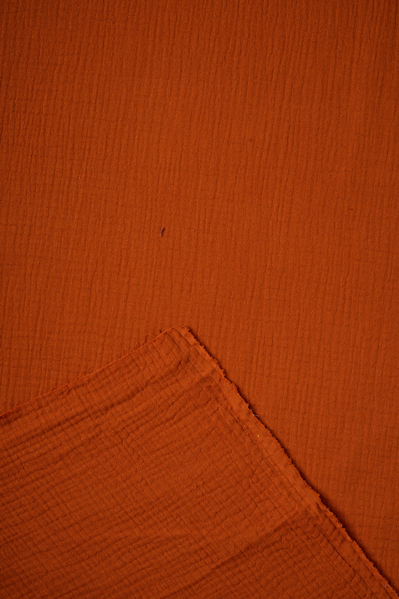Solid Double Gauze in Rust - Image 3