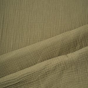 Solid Double Gauze in Moss